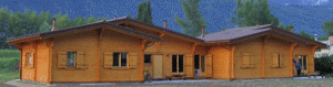 Photo chalets en bois à Fully