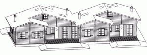 Plan chalets en bois à Fully